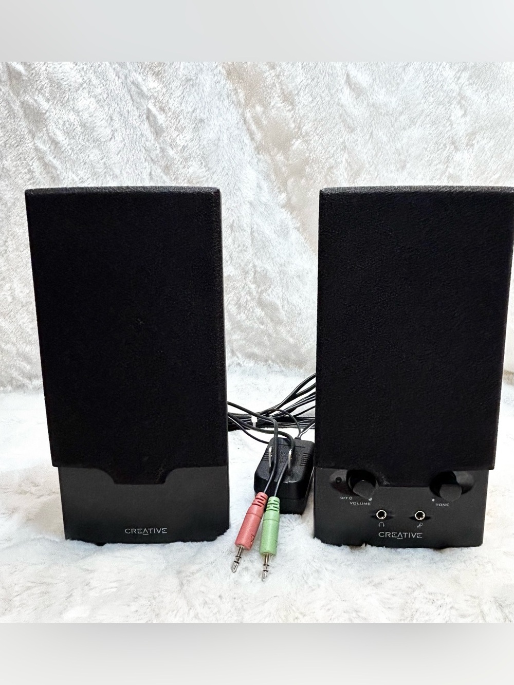 Creative Sound Blaster SBS270 MMS40 Computer Speakers Headphone Microphone Jack